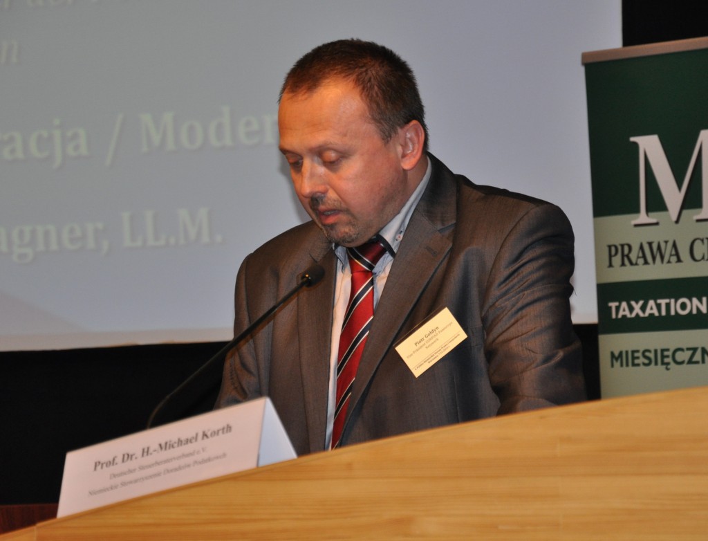 Piotr Gołdyn - wystąpienie podczas IV Polsko-Niemieckiego Forum Prawa i Gospodarki